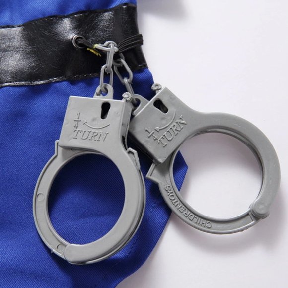 Police Uniform Dress Up Fun Cute Pet Dog Costume Cosplay Halloween Party - Picture 4 of 8